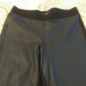 Faux leather pants